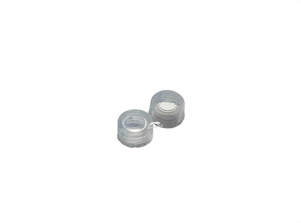 Picture of 11mm Snap Cap, Clear Polyethylene with thinned penetration area, Pre-Slit